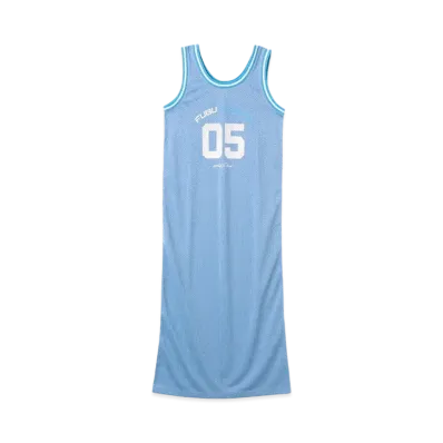 atmos pink x FUBU Mesh Long One-piece "Sax Blue"