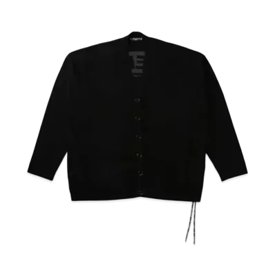 mastermind WORLD Oversized Baby Cashmere Cardigan "Black"