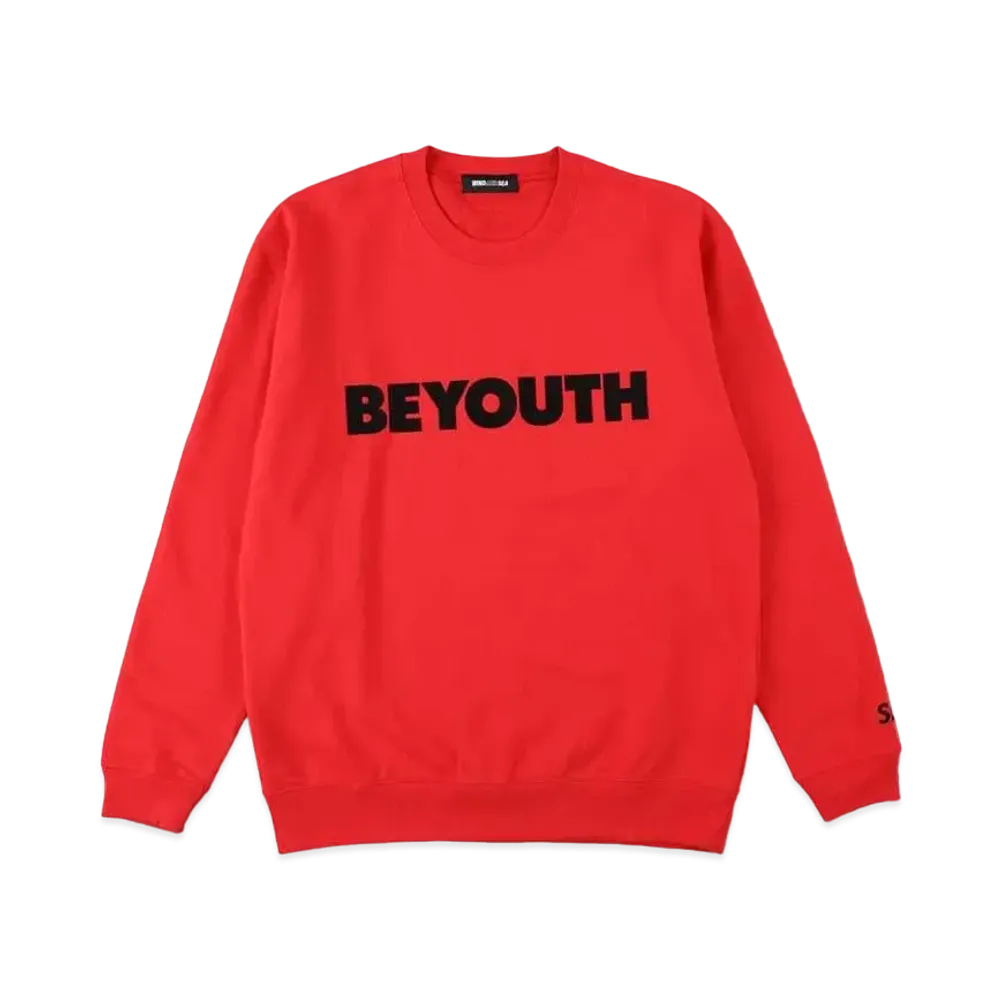 WIND AND SEA BE YOUTH CREW NECK "Red"