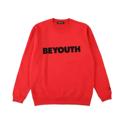 WIND AND SEA BE YOUTH CREW NECK "Red"
