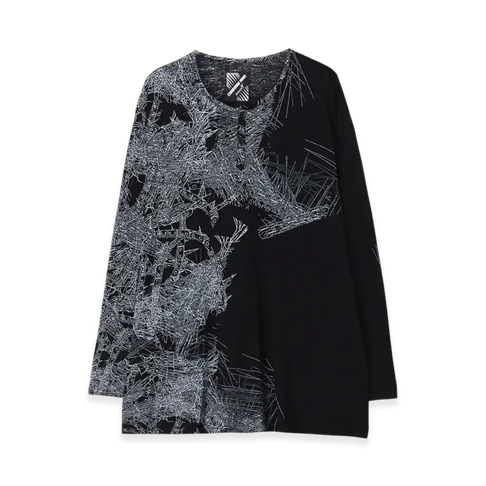 Ground Y x CHAINSAW MAN Collaborate Collection Chainsaw Damage T-Shirt "Black"