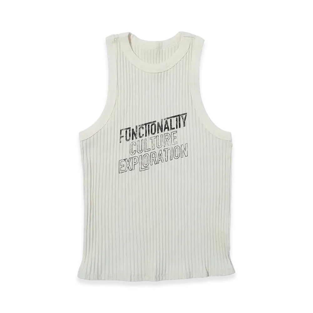 F/CE. Vintage Wide Rib Tank Top "Beige"