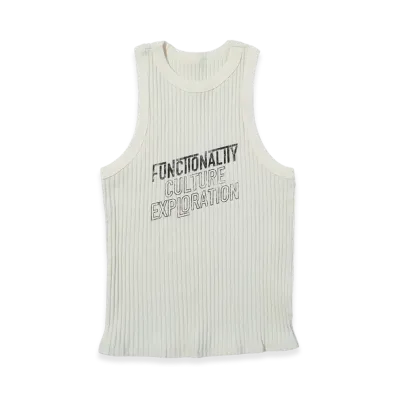 F/CE. Vintage Wide Rib Tank Top "Beige"