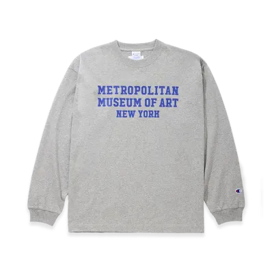 V.A. x The Metropolitan Museum of Art x Champion L/S Tee "Gray"