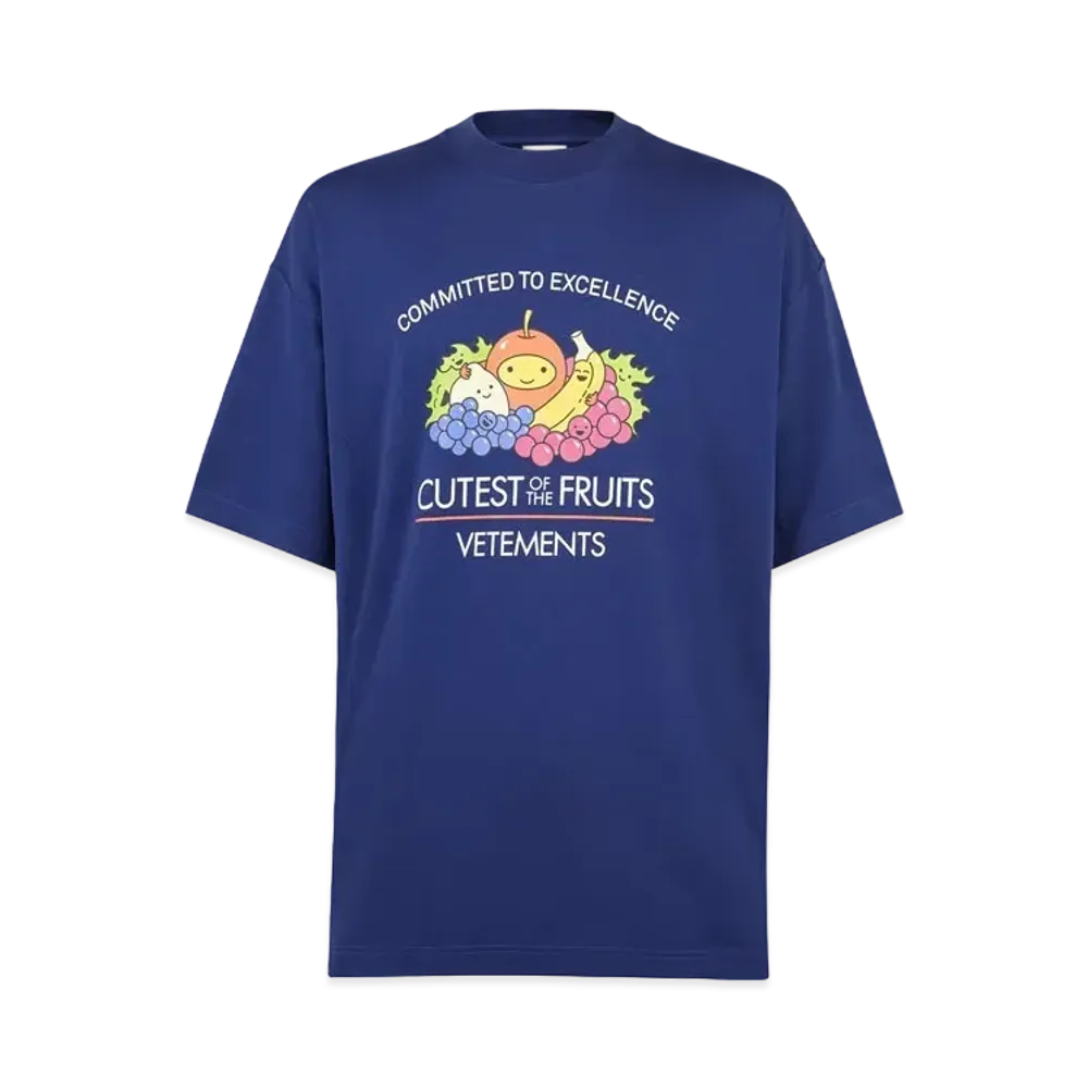 VETEMENTS Cutest of Fruits T-shrit "Royal"