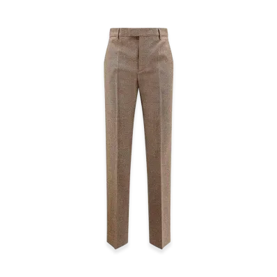 MM6 Maison Margiela Women's Virgin Wool Pants "Beige"