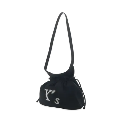 Yohji Yamamoto Y's GABARDINE NEEDLE PUNCH Y's PURSE STYLE BAG "Black/White"