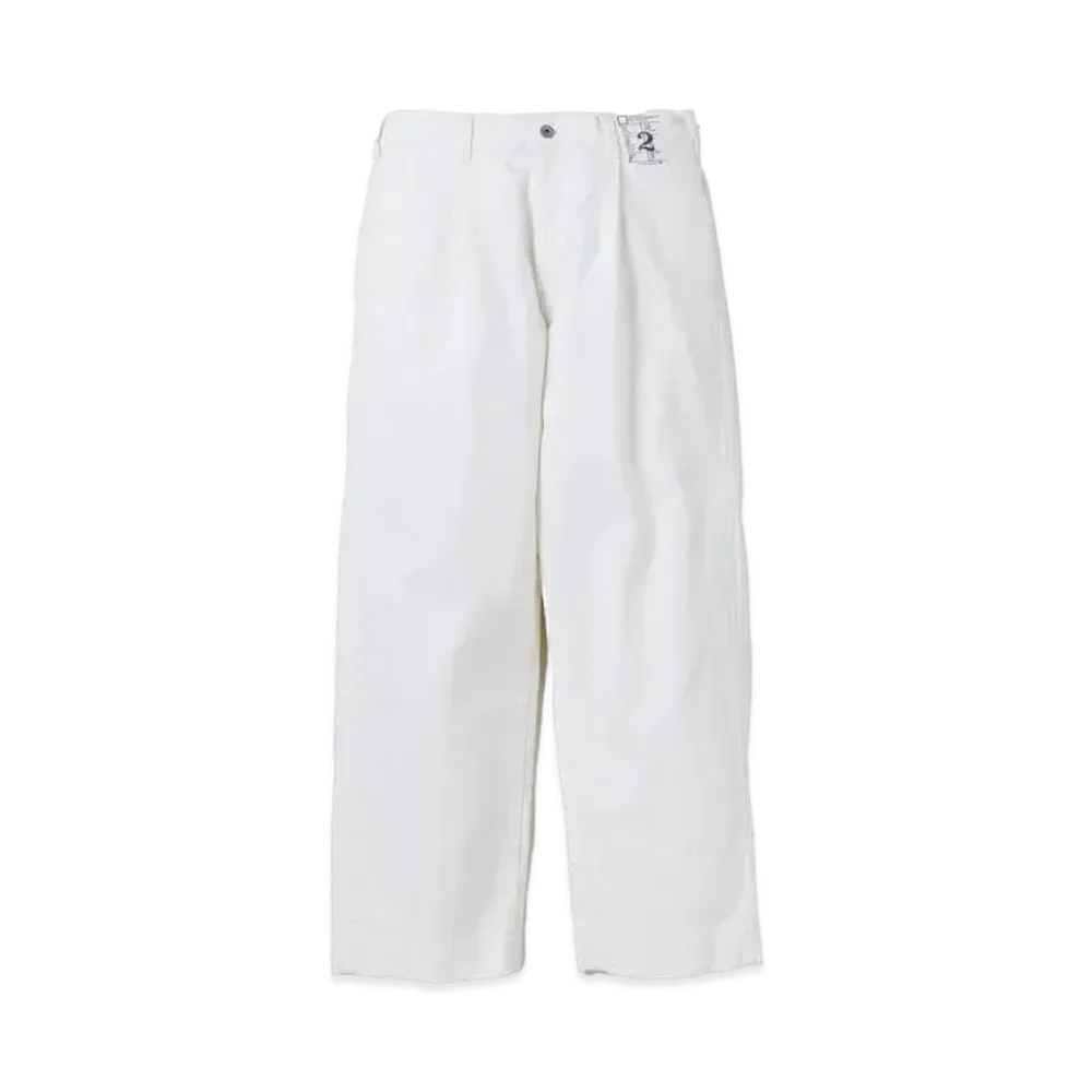 NEIGHBORHOOD BW . Tuck Pants "White"