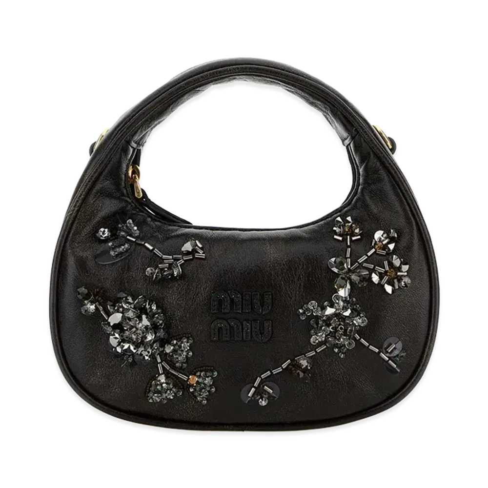 MIU MIU Women's Nappa Leather Handbag "Dark Brown"