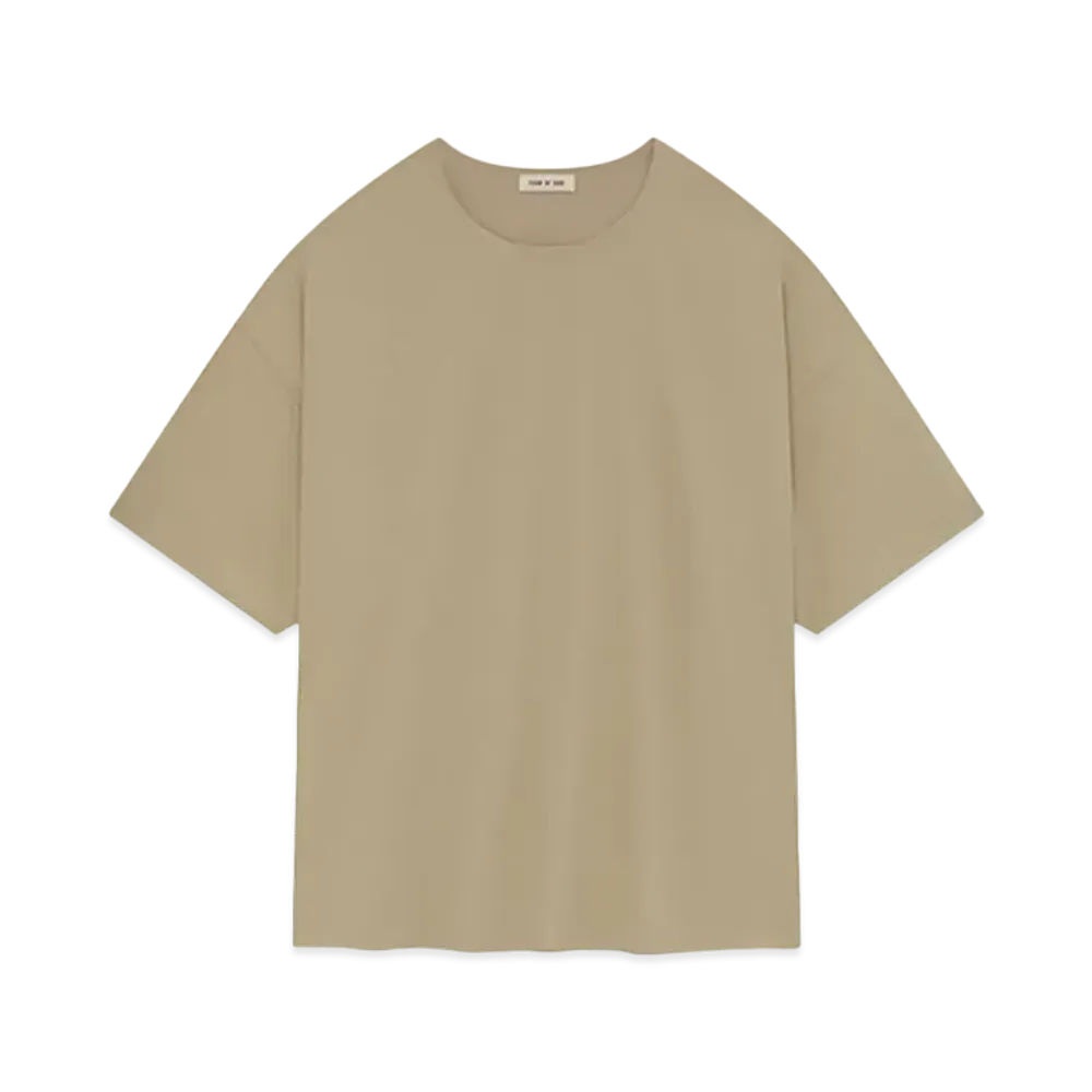 FEAR OF GOD ESSENTIALS Wool Crepe Double Layer Tee "Dune"