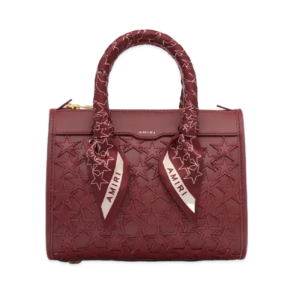 AMIRI Women'S Stars Micro Triangle Bag Stars Micro Triangle Bag "Burgundy"