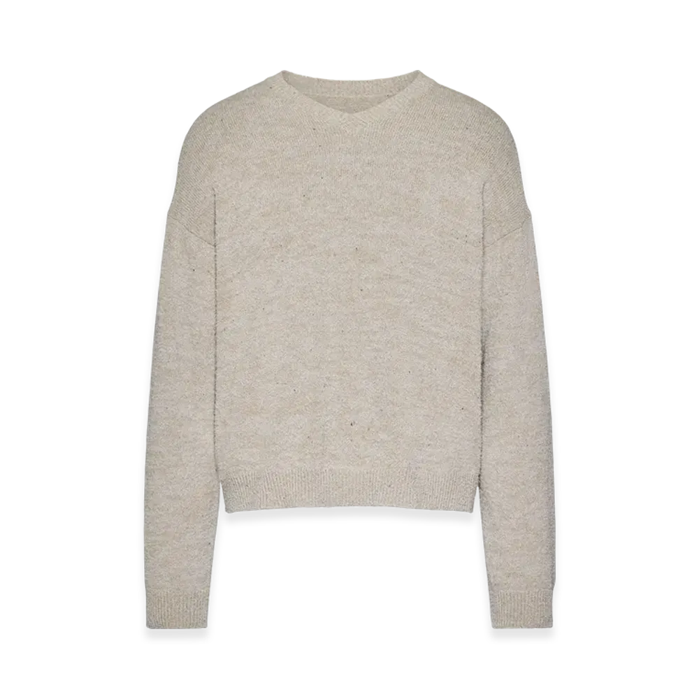 Maison Margiela Men's V-Neck Sweater "Ice Blue/Beige"