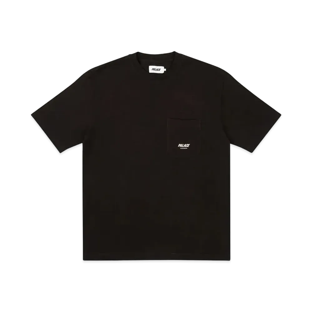 PALACE SLUB POCKET ZIG ZAG T-SHIRT "Black"