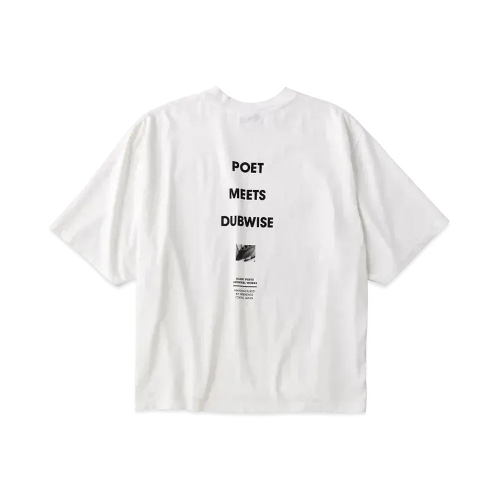 POET MEETS DUBWISE PMD Loose Fit Logo T-Shits "White"