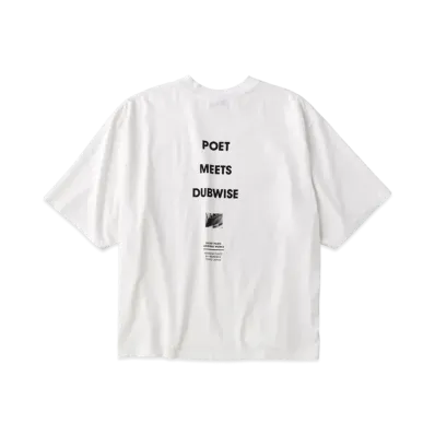 POET MEETS DUBWISE PMD Loose Fit Logo T-Shits "White"
