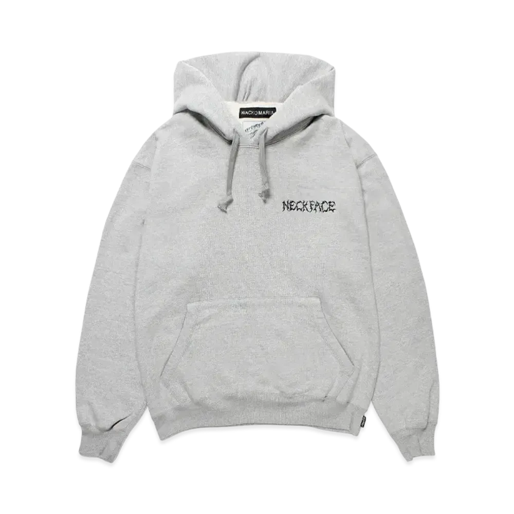 WACKO MARIA x NECKFACE Heavy Weight Hooded Sweat Shirt "Gray"