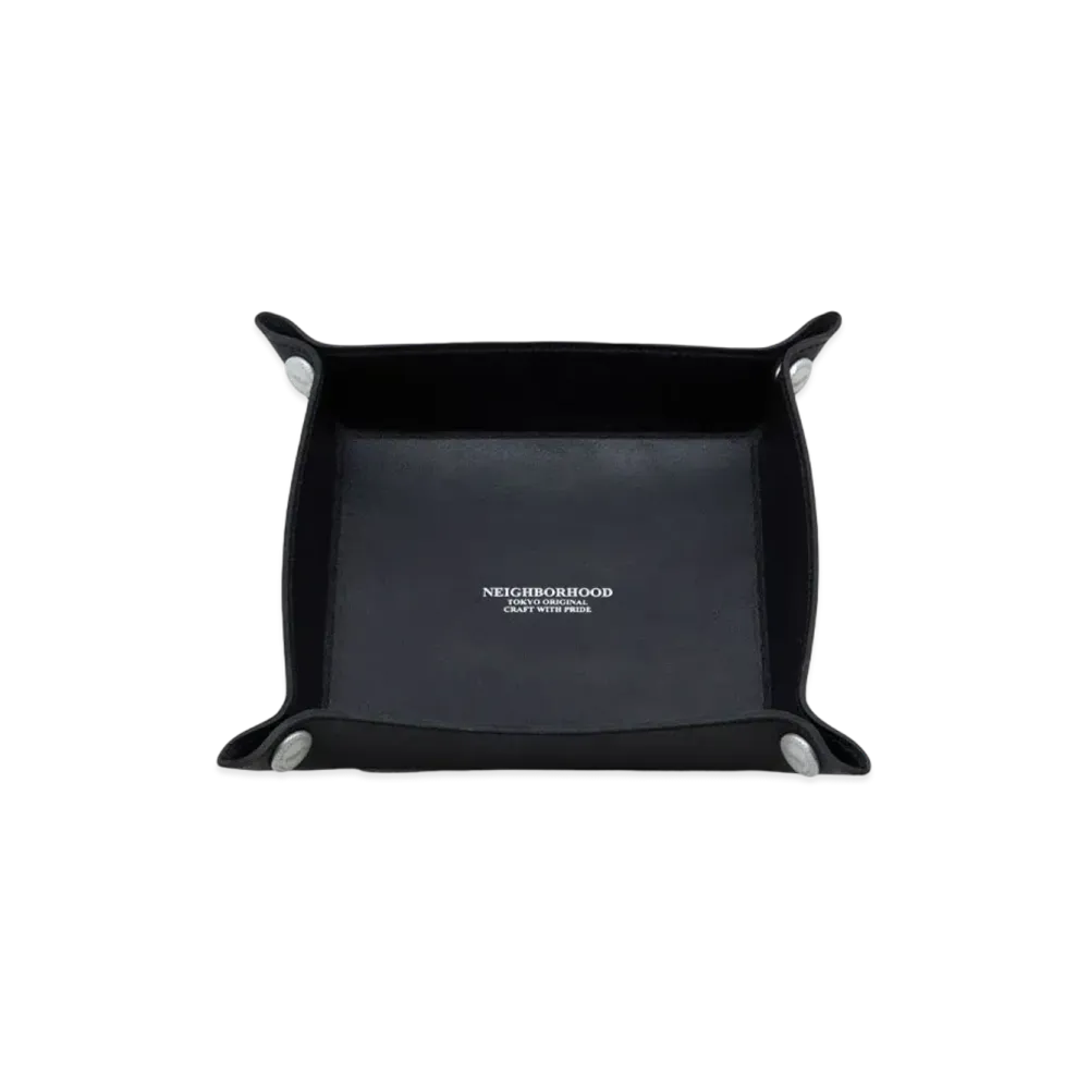 NEIGHBORHOOD Leather Tray "Black"
