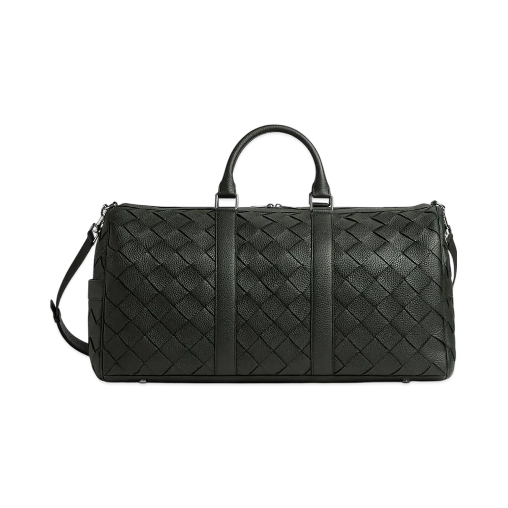 Bottega Veneta Intrecciato Cabin Duffle "Dark Green"