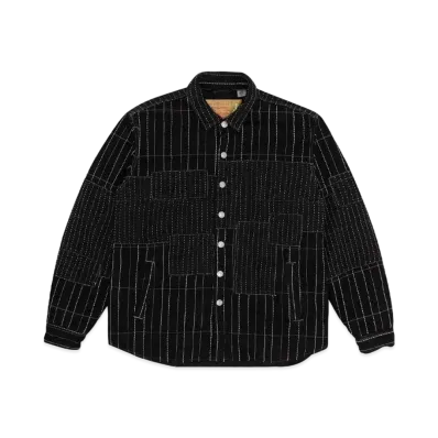DENIM TEARS Peace Patchwork Padded Jacket "Black"