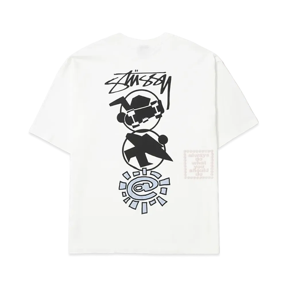 Stussy x Always Do What You Should Do Stack Tee "White"