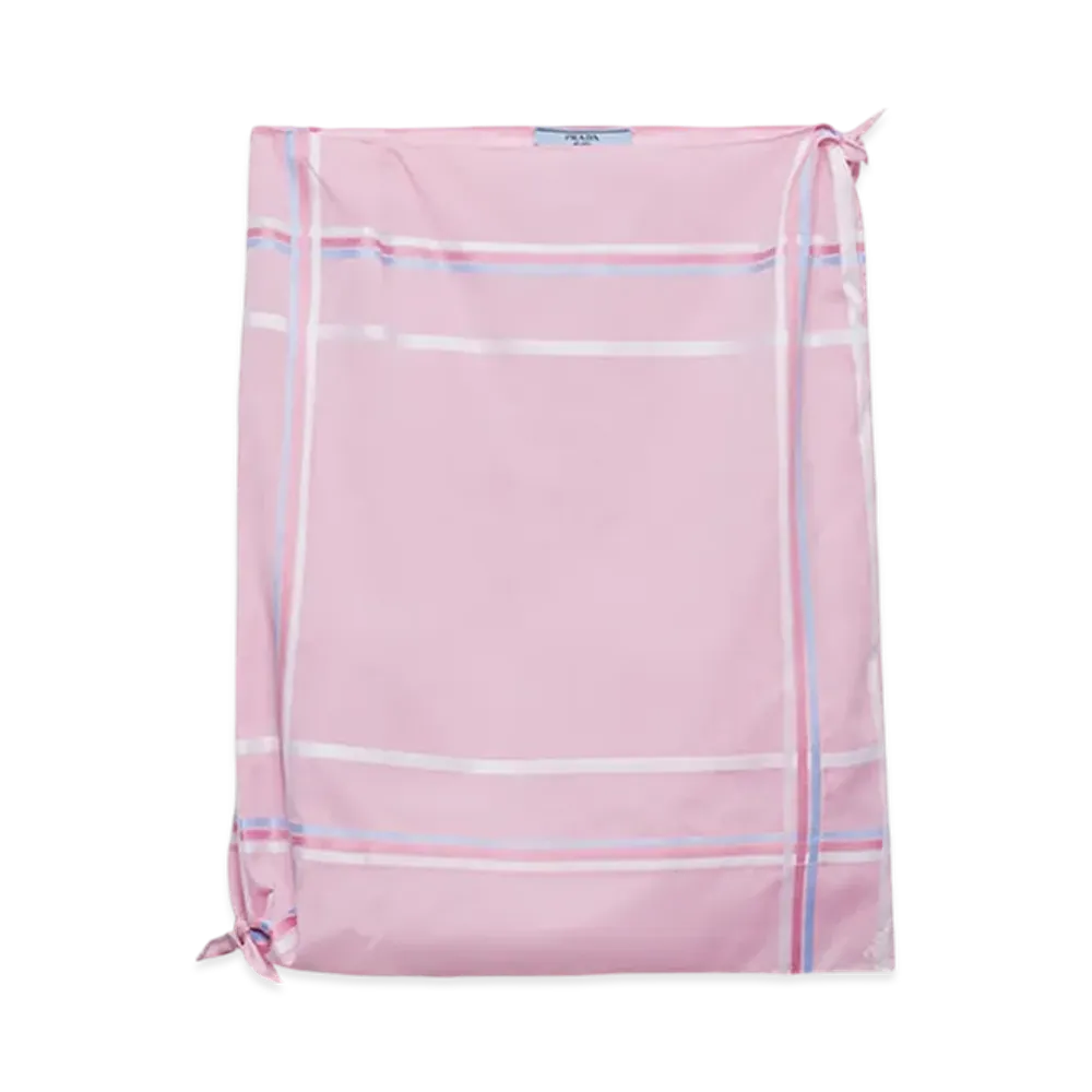 PRADA Women's Checked Cotton Skirt "Pink"
