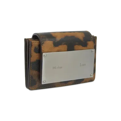 Matin Kim Women's Card Case Accordion Wallet "Animal"