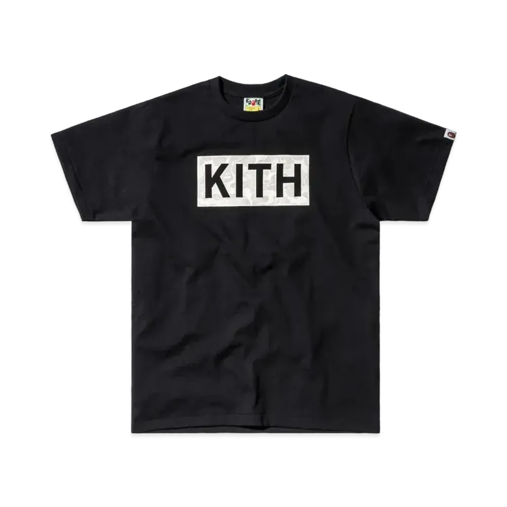 Kith A BATHING APE S/S Logo Tee "Black"