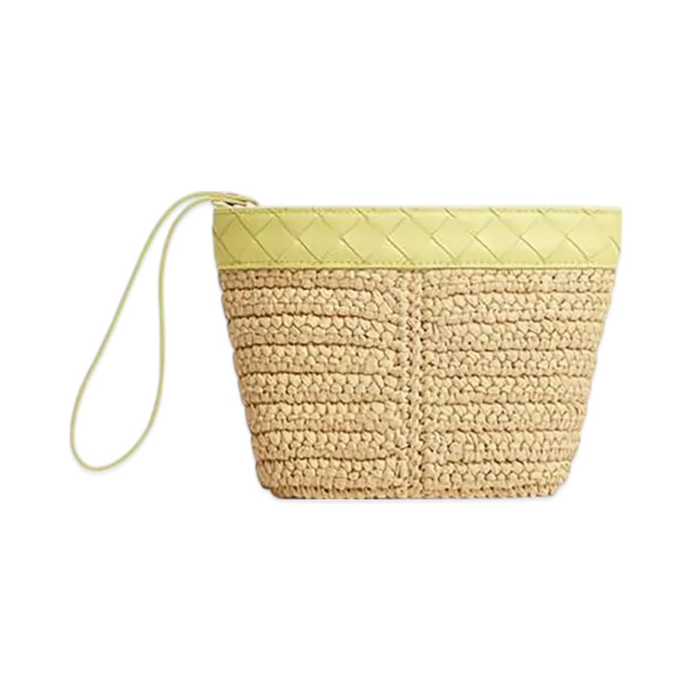 Bottega Veneta Flip Flap Small Pouch "Natural/Sherbert"