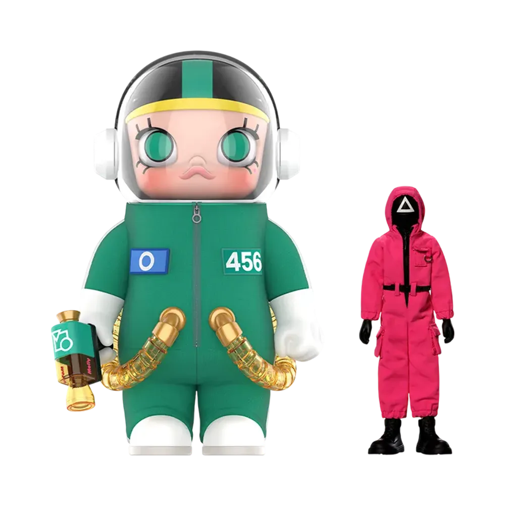 POP MART "MEGA COLLECTIONS" MEGA SPACE MOLLY 400% + Action Figure Squid Game Set