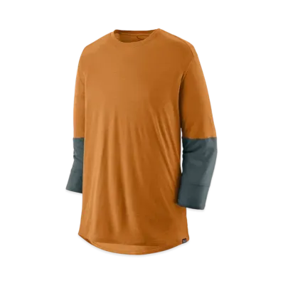 Patagonia Men's Merino 3/4 Sleeve Bike Jersey "Caramel"