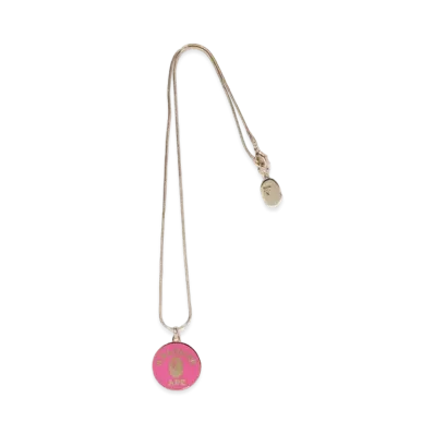 A BATHING APE College Necklace "Pink"