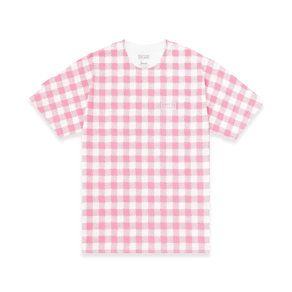Dover Street Market GInza (DSMG) x ON AIR Gingam Check Tee "White/Pink"