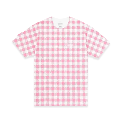 Dover Street Market GInza (DSMG) x ON AIR Gingam Check Tee "White/Pink"