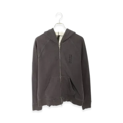 Chrome Hearts Y NOT Dagger Embroidered Zip Up Hoodie "Gray/Silver"