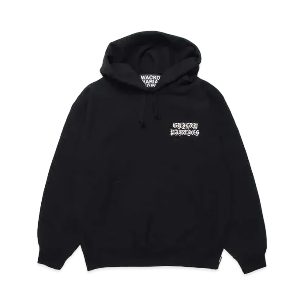 WACKO MARIA Heavy Weight Pull Over Hooded Sweat Shirt "Black"