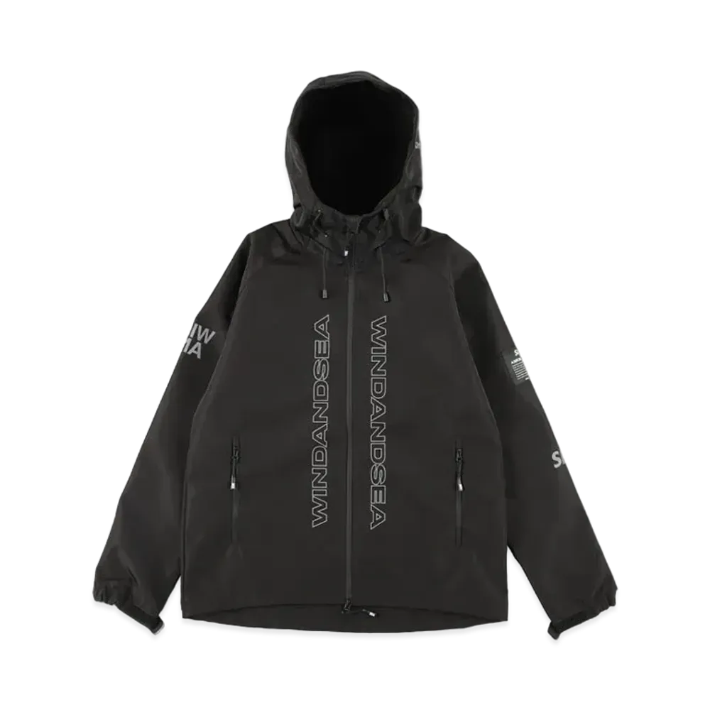 WIND AND SEA A32(RVS.COPY) REFLECTION NYLON PARKA "Black"