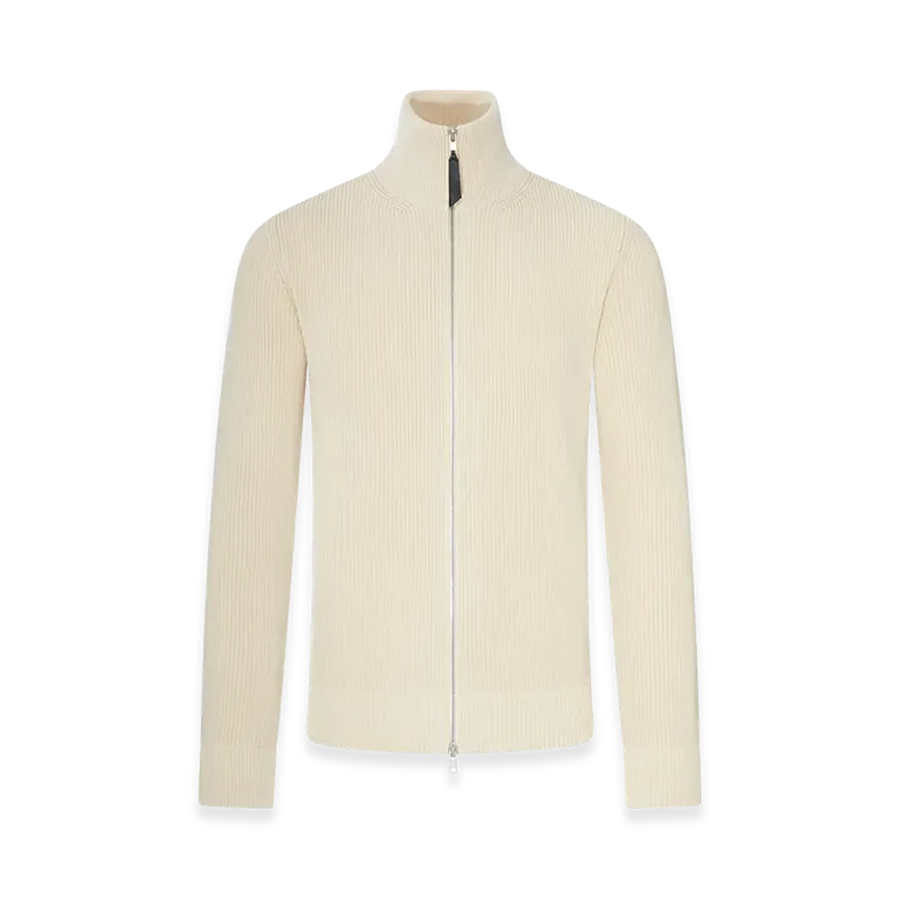 Maison Margiela Jersey Knit Cardigan With Zip "Nude/Neutrals"