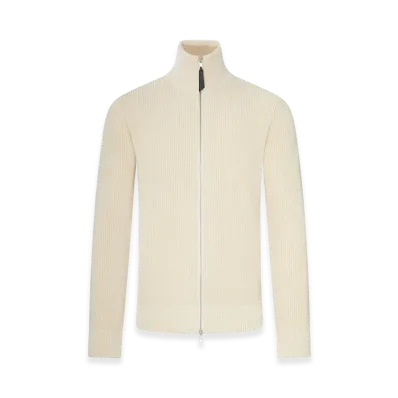 Maison Margiela Jersey Knit Cardigan With Zip "Nude/Neutrals"