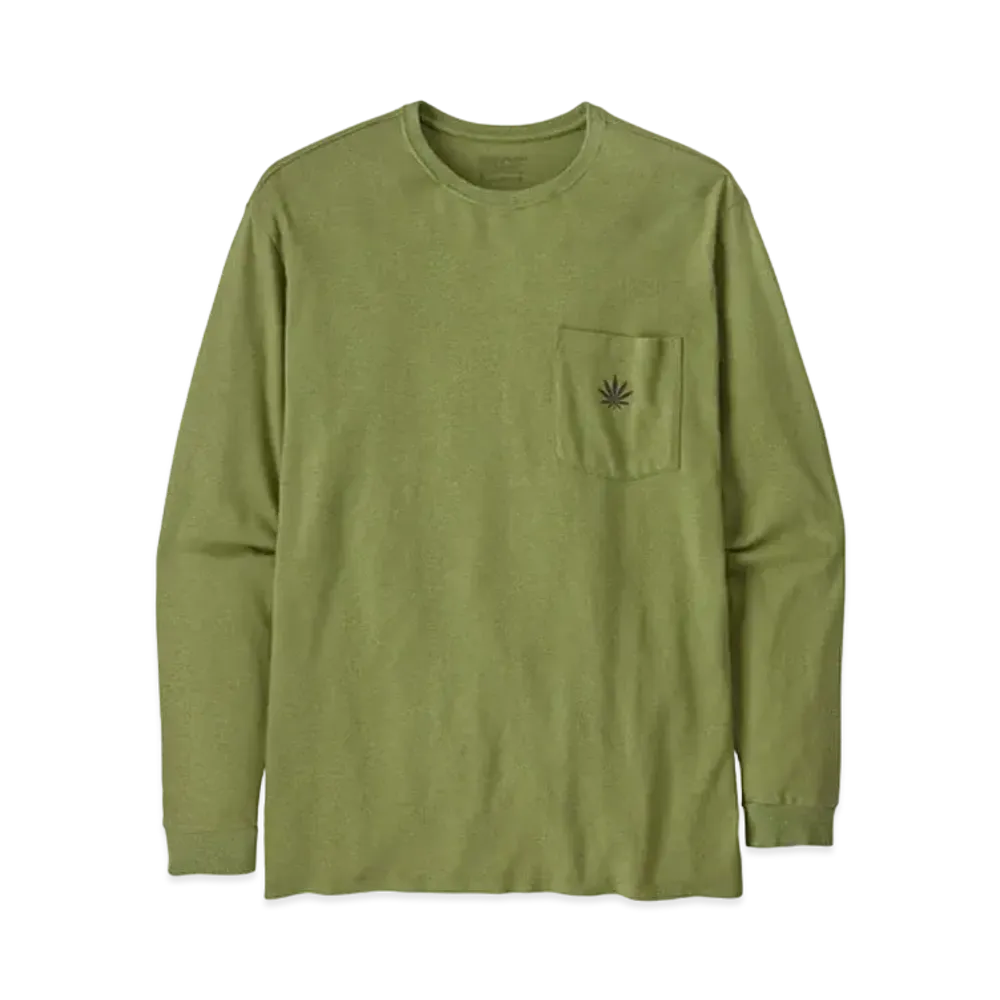 patagonia Men's Long Sleeve Work Pocket T-Shirt "Buckhorn Green"