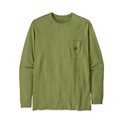 patagonia Men's Long Sleeve Work Pocket T-Shirt "Buckhorn Green"