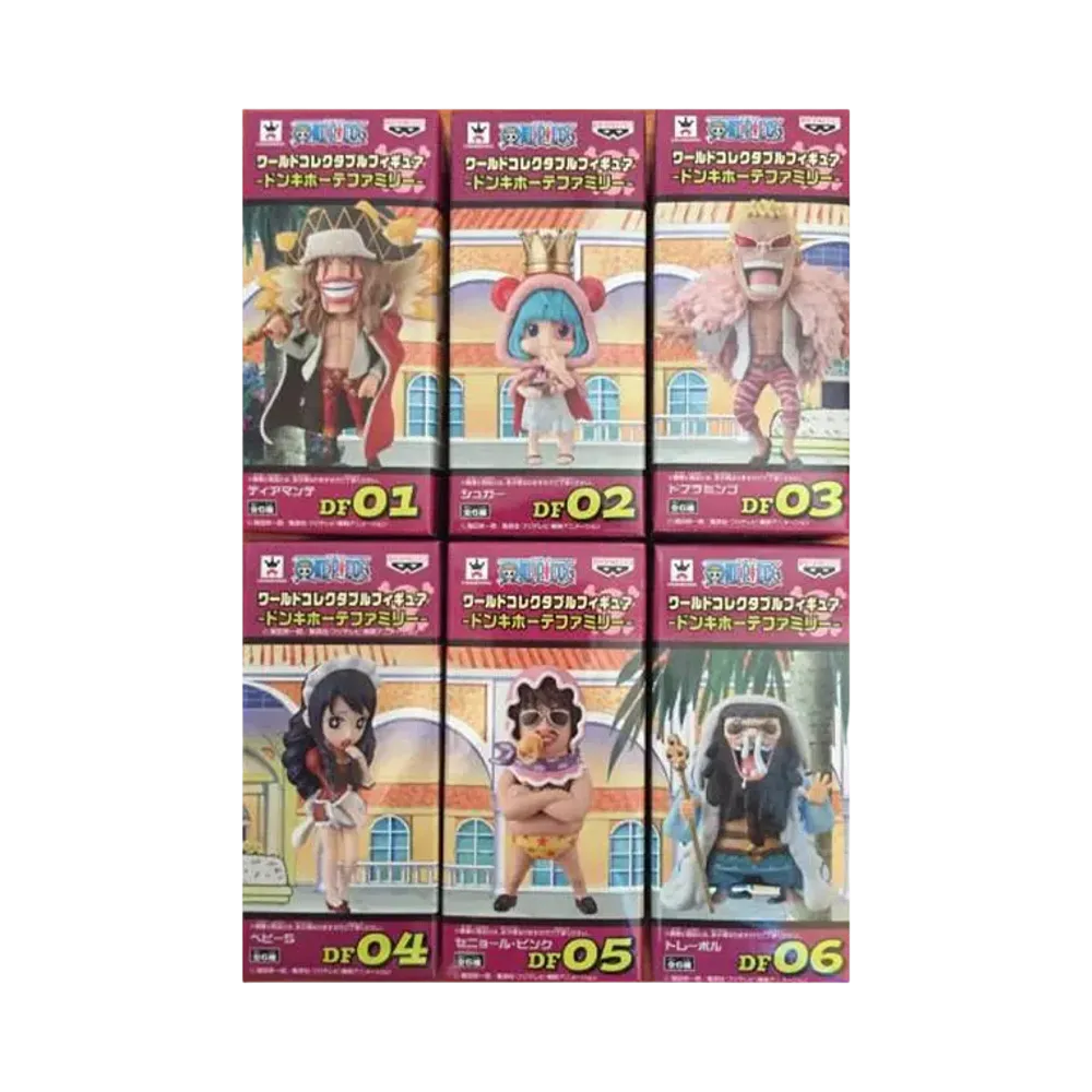Banpresto One Piece World Collectable Figure -Donquixote Family- Complete 6 Piece Set