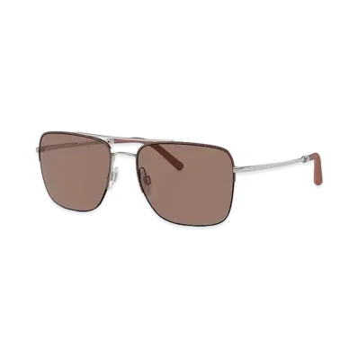 OLIVER PEOPLES R-2 "Brick/Silver"