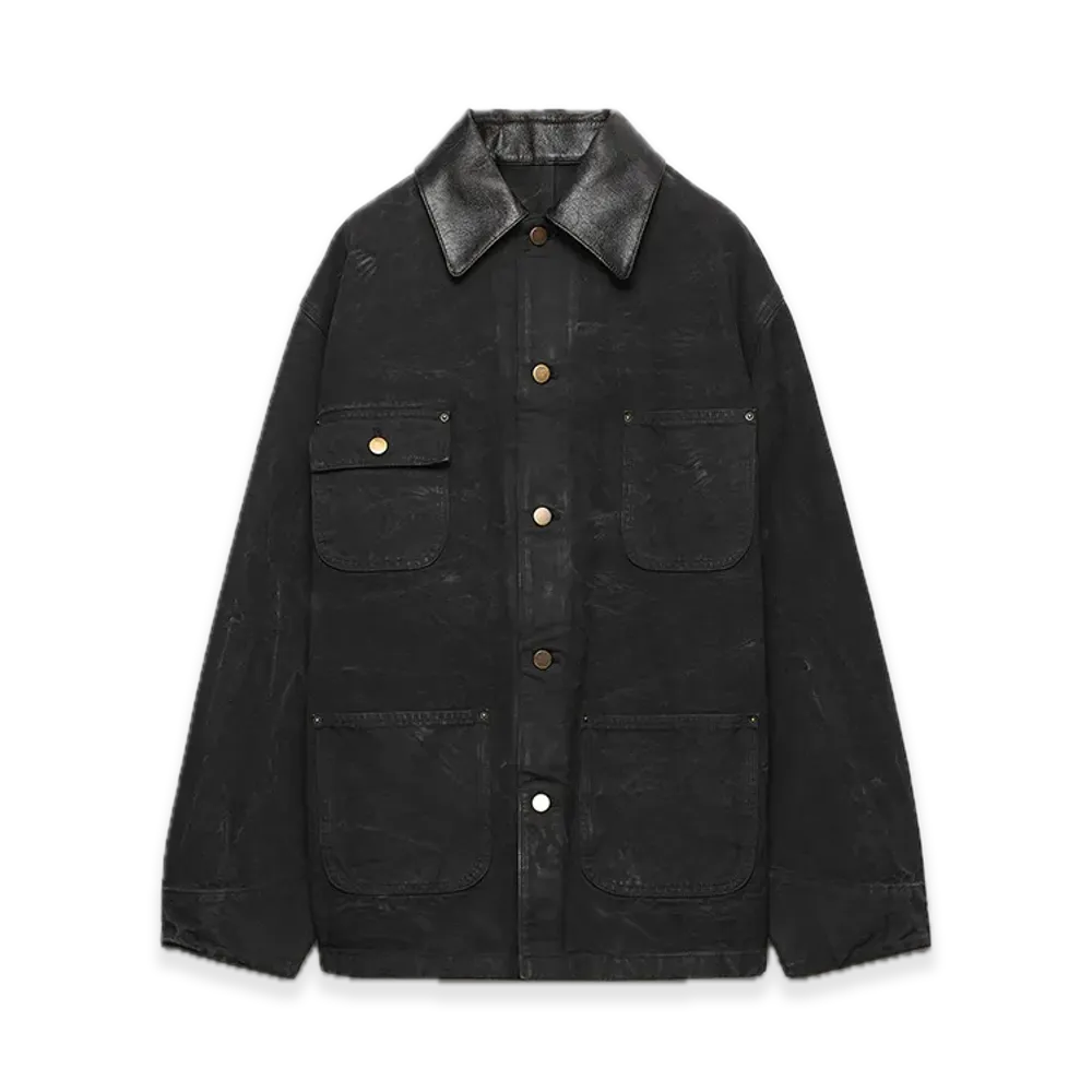 PRADA Canvas Briefcase Jacket "Black"