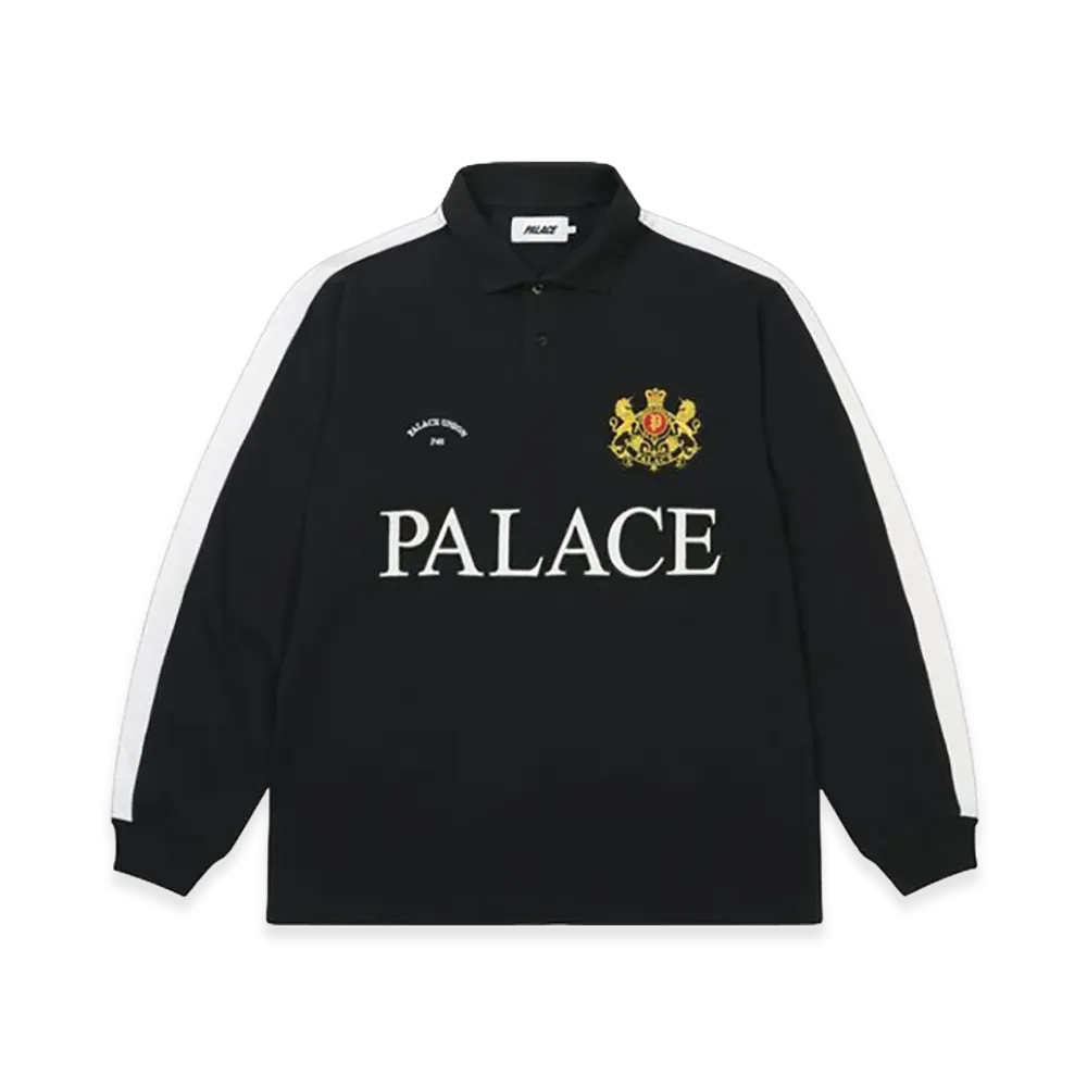 PALACE Established Longsleeve Polo "Black"