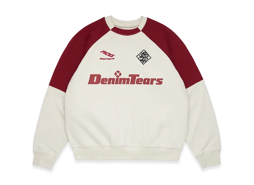 DENIM TEARS DT Sport Color Blocked Crewneck "Grey"