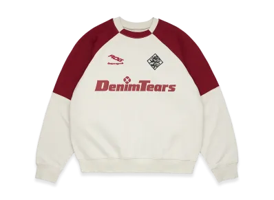 DENIM TEARS DT Sport Color Blocked Crewneck "Grey"