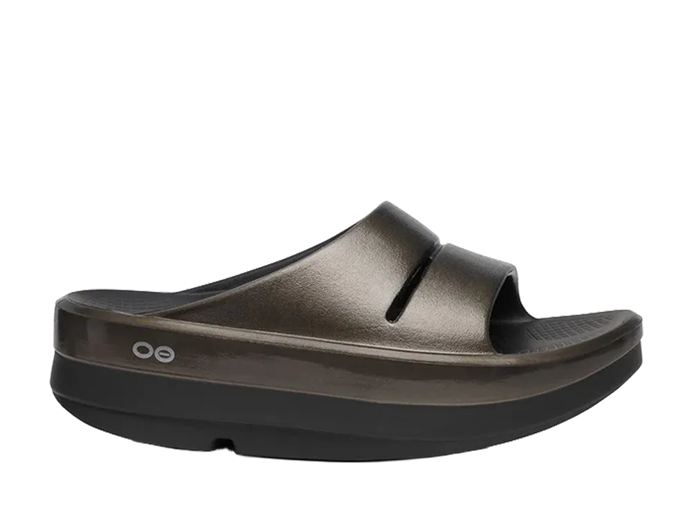 OOFOS OOmega OOahh Luxe "Titanium Mirror"