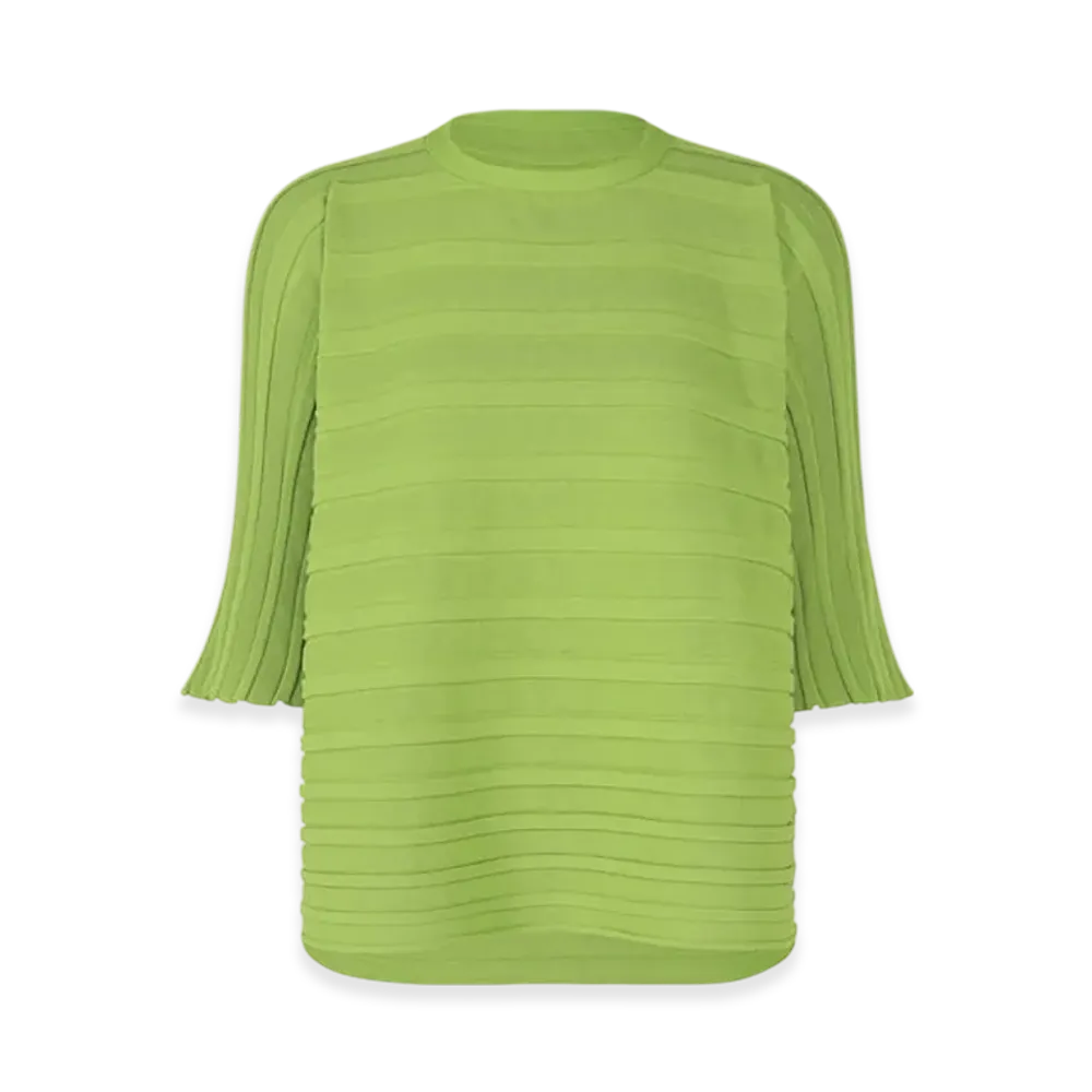 PLEATS PLEASE ISSEY MIYAKE Step Knit "Light Green"