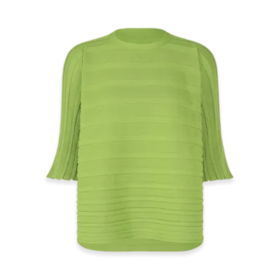 PLEATS PLEASE ISSEY MIYAKE Step Knit "Light Green"
