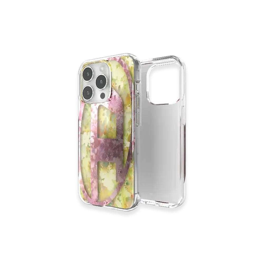 Diesel 60056 Aop Case Iphone 15 Pro "Pink Yellow"